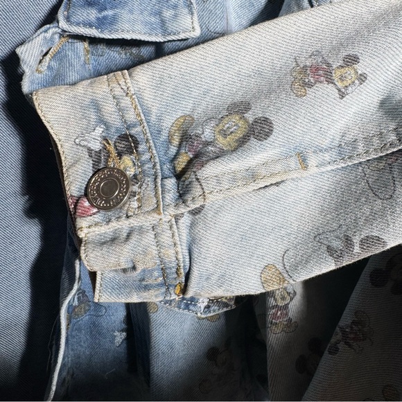 Disney x boohooMAN Denim MICKEY MOUSE Jacket - Picture 7 of 13